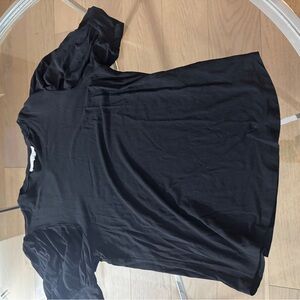 Black Puff Sleeve Top